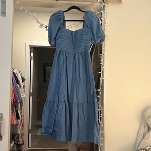 Abercrombie & Fitch Blue Midi Dress